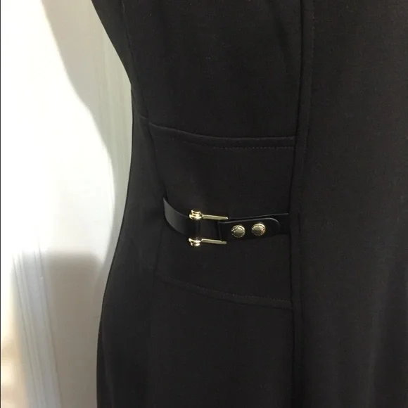 Calvin Klein Black Dress with Side Buckle - Picture 2 of 4